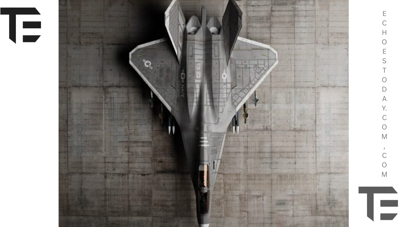 Twin-Engine “F-55” Fighter Jet
