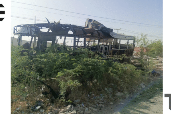 Khuzdar-Five people, including 3 children, were martyred in a school bus blast Khuzdar-Five people, including 3 children, were martyred in a school bus blast